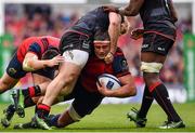22 April 2017; CJ Stander of Munster is tackled by Vincent Koch of Saracens during the European Rugby Champions Cup Semi-Final match between Munster and Saracens at the Aviva Stadium in Dublin. Photo by Ramsey Cardy/Sportsfile