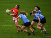 22 April 2017; Orlagh Farmer of Cork in action against Sinéad Finnegan, 3, Deirdre Murphy and Olwen Carey, right, of Dublin during the Lidl Ladies Football National League Division 1 Semi-Final match between Cork and Dublin at Nowlan Park in Kilkenny. Photo by Ray McManus/Sportsfile