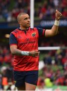 22 April 2017; Simon Zebo of Munster following their defeat in the European Rugby Champions Cup Semi-Final match between Munster and Saracens at the Aviva Stadium in Dublin. Photo by Ramsey Cardy/Sportsfile