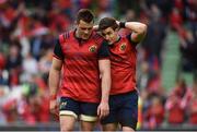22 April 2017; CJ Stander, left, and Ian Keatley of Munster after the European Rugby Champions Cup Semi-Final match between Munster and Saracens at the Aviva Stadium in Dublin. Photo by Diarmuid Greene/Sportsfile