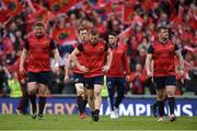 22 April 2017; Stephen Archer, Andrew Conway and Dave Kilcoyne of Munster after the European Rugby Champions Cup Semi-Final match between Munster and Saracens at the Aviva Stadium in Dublin. Photo by Diarmuid Greene/Sportsfile