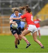 22 April 2017; Noelle Healy of Dublin in action against Emma Spillane of Cork during the Lidl Ladies Football National League Division 1 Semi-Final match between Cork and Dublin at Nowlan Park in Kilkenny. Photo by Ray McManus/Sportsfile