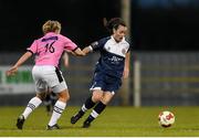 22 April 2017; Roma McLoughlin of Shelbourne Ladies in action against Nicola Sinnott of Wexford Youths during the Continental Tyres Women's National League match between Wexford Youths and Shelbourne Ladies at Ferrycarrig Park in Wexford. Photo by Eóin Noonan/Sportsfile