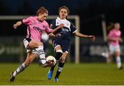 22 April 2017; Linda Douglas of Wexford Youths in action against Leanne Kiernan of Shelbourne Ladies during the Continental Tyres Women's National League match between Wexford Youths and Shelbourne Ladies at Ferrycarrig Park in Wexford. Photo by Eóin Noonan/Sportsfile