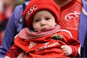 22 April 2017; Munster supporter Ollie O'Brien, aged 4 months, from Limerick, ahead the European Rugby Champions Cup Semi-Final match between Munster and Saracens at the Aviva Stadium in Dublin. Photo by Diarmuid Greene/Sportsfile