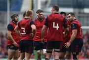22 April 2017; Munster's Donnacha Ryan speaks to team-mates including Duncan Williams, Dave O’Callaghan, and James Cronin during the European Rugby Champions Cup Semi-Final match between Munster and Saracens at the Aviva Stadium in Dublin. Photo by Diarmuid Greene/Sportsfile