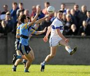 16 October 2011; Éamon Fennell, St Vincent’s, in action against Michael Fitzsimons, UCD. Dublin County Senior Football Championship Round 4, UCD v St Vincent’s, O’Toole Park, Dublin. Picture credit: Brendan Moran / SPORTSFILE