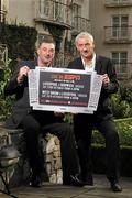 17 October 2011; Liverpool legends Ian Rush and John Aldridge promote ESPN’s live coverage of forthcoming Liverpool matches. The Merrion Hotel, Upper Merrion Street, Dublin. Picture credit: David Maher / SPORTSFILE