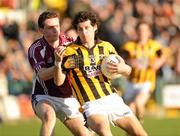 16 October 2011; Jamie Clarke, Crossmaglen Rangers, in action against Dominic McParland, Ballymacnab Round Towers. Armagh County Senior Football Championship Final, Crossmaglen Rangers v Ballymacnab Round Towers, Morgan Athletic Grounds, Armagh. Picture credit: Oliver McVeigh / SPORTSFILE