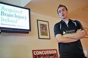 19 October 2011; The GAA has teamed up with brain injury specialists Acquired Brain Injury Ireland to back their Mind Your Head campaign; educating players about the signs and symptoms of Concussion, through an Educational Concussion Poster Campaign. This poster campaign will be distributed to over 1800 GAA clubs throughout the country, reaching out to all players of every age and level. Present at the launch was Dublin Footballer Paul Griffin. GAA and ABI Ireland Launch Concussion Awareness Campaign, Croke Park, Dublin. Picture credit: David Maher / SPORTSFILE