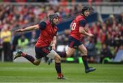 22 April 2017; Duncan Williams, left, and Tyler Bleyendaal of Munster during the European Rugby Champions Cup Semi-Final match between Munster and Saracens at the Aviva Stadium in Dublin. Photo by Diarmuid Greene/Sportsfile