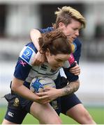 22 April 2017; Emma Torsney of Suttonians is tackled by Emma Lewis of Clondalkin during the Paul Flood Plate Final match between Clondalkin and Suttonians at Donnybrook Stadium in Donnybrook, Dublin. Photo by Matt Browne/Sportsfile