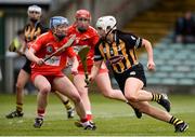 23 April 2017; Miriam Walsh of Kilkenny in action against Rena Buckley of Cork during the Littlewoods Ireland Camogie League Division 1 Final match between Cork and Kilkenny at Gaelic Grounds in Limerick. Photo by Diarmuid Greene/Sportsfile