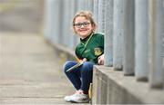 23 April 2017; Five year old Mollie Down from Dunderry Co. Meath during the Leinster GAA Hurling Senior Championship Qualifier Group Round 1 match between Meath and Kerry at Pairc Tailteann, in Navan. Photo by Matt Browne/Sportsfile