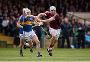 23 April 2017; Jason Flynn of Galway in action against Séamus Kennedy, left, and Michael Cahill of Tipperary  during the Allianz Hurling League Division 1 Final match between Galway and Tipperary at the Gaelic Grounds in Limerick. Photo by Diarmuid Greene/Sportsfile