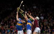 23 April 2017; Daithí de Búrca, 3, and Adrian Ó Tuathaig of Galway in action against John McGrath, left, and Noel McGrath of Tipperary during the Allianz Hurling League Division 1 Final match between Galway and Tipperary at Gaelic Grounds, in Limerick. Photo by Ray McManus/Sportsfile