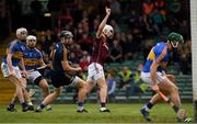 23 April 2017; Jason Flynn , centre, celebrates after scoring Galway's second goal during the Allianz Hurling League Division 1 Final match between Galway and Tipperary at Gaelic Grounds, in Limerick. Photo by Ray McManus/Sportsfile