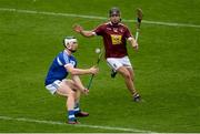 23 April 2017; Ross King of Laois in action against Robbie Greville of Westmeath during the Leinster GAA Hurling Senior Championship Qualifier Group Round 1 match between Laois and Westmeath at O'Moore Park, in Portlaoise, Co Laois. Photo by Piaras Ó Mídheach/Sportsfile