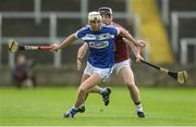 23 April 2017; Cian Taylor of Laois in action against Aonghus Clarke of Westmeath during the Leinster GAA Hurling Senior Championship Qualifier Group Round 1 match between Laois and Westmeath at O'Moore Park, in Portlaoise, Co Laois. Photo by Piaras Ó Mídheach/Sportsfile
