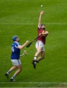 23 April 2017; Aonghus Clarke of Westmeath in action against Stephen Maher of Laois during the Leinster GAA Hurling Senior Championship Qualifier Group Round 1 match between Laois and Westmeath at O'Moore Park, in Portlaoise, Co Laois. Photo by Piaras Ó Mídheach/Sportsfile