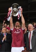 23 April 2017; David Burke of Galway lifts the cup after the Allianz Hurling League Division 1 Final match between Galway and Tipperary at Gaelic Grounds, in Limerick. Photo by Ray McManus/Sportsfile