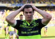 23 April 2017; Jonathan Sexton of Leinster following the the European Rugby Champions Cup Semi-Final match between ASM Clermont Auvergne and Leinster at Matmut Stadium de Gerland in Lyon, France. Photo by Stephen McCarthy/Sportsfile