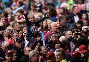 23 April 2017; Galway supporters on the pitch during the cup presentation after the Allianz Hurling League Division 1 Final match between Galway and Tipperary at the Gaelic Grounds in Limerick. Photo by Diarmuid Greene/Sportsfile