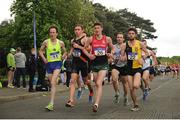 23 April 2017; A general view during the Men's Senior relay race, during the Irish Life Health National Road Relays at Raheny Village, in Dublin. Photo by Tomás Greally/Sportsfile