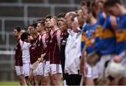 23 April 2017; Galway and Tipperary players line up before the Allianz Hurling League Division 1 Final match between Galway and Tipperary at the Gaelic Grounds in Limerick. Photo by Diarmuid Greene/Sportsfile
