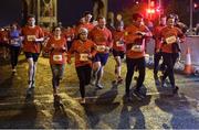 23 April 2017; Participants in action during the Virgin Media Night Run at Spencer Dock Hotel, in Dublin. Photo by Cody Glenn/Sportsfile