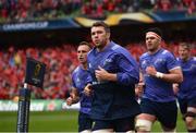 22 April 2017; Peter O’Mahony and his Munster teammates ahead of the European Rugby Champions Cup Semi-Final match between Munster and Saracens at the Aviva Stadium in Dublin. Photo by Ramsey Cardy/Sportsfile