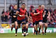 22 April 2017; Francis Saili of Munster during the European Rugby Champions Cup Semi-Final match between Munster and Saracens at the Aviva Stadium in Dublin. Photo by Ramsey Cardy/Sportsfile