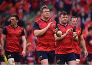 22 April 2017; Stephen Archer and his Munster teammates following their defeat in the European Rugby Champions Cup Semi-Final match between Munster and Saracens at the Aviva Stadium in Dublin. Photo by Ramsey Cardy/Sportsfile