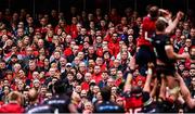 22 April 2017; Supporters during the European Rugby Champions Cup Semi-Final match between Munster and Saracens at the Aviva Stadium in Dublin. Photo by Ramsey Cardy/Sportsfile