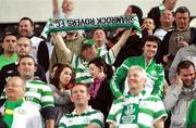 20 October 2011; Shamrock Rovers supporters before the game. UEFA Europa League, Group A, PAOK Salonika v Shamrock Rovers, Toumba Stadium, Thessaloniki, Greece. Picture credit: Takis Sagias / SPORTSFILE