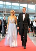 21 October 2011; Kilkenny hurler Henry Shefflin and his wife Deirdre in attendance at the GAA GPA All-Star Awards 2011 sponsored by Opel. National Convention Centre, Dublin. Picture credit: Brendan Moran / SPORTSFILE