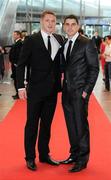 21 October 2011; Dublin footballers Paul Flynn and Bernard Brogan in attendance at the GAA GPA All-Star Awards 2011 sponsored by Opel. National Convention Centre, Dublin. Picture credit: Stephen McCarthy / SPORTSFILE