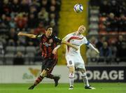 21 October 2011; Richie Ryan, Sligo Rovers, in action against Stephen Traynor, Bohemians. Aitricity League Premier Division, Bohemians v Sligo Rovers, Dalymount Park, Dublin. Picture credit: Brian Lawless / SPORTSFILE