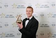 21 October 2011; Henry Shefflin, Kilkenny, with his GAA GPA All-Star Hurling award at the GAA GPA All-Star Awards 2011 sponsored by Opel. National Convention Centre, Dublin. Picture credit: Stephen McCarthy / SPORTSFILE