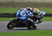 22 October 2011; Jack Kennedy, in action on board his Marr Train Yamaha R6 during Supersport race 1. Finlay's Food Sunflower International Trophy Races 2011, Bishopscourt, Co. Down. Picture credit: Barry Cregg / SPORTSFILE