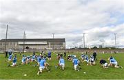23 April 2017; Meath players warm-up before the Leinster GAA Hurling Senior Championship Qualifier Group Round 1 match between Meath and Kerry at Pairc Tailteann, in Navan. Photo by Matt Browne/Sportsfile