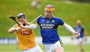 23 April 2017; Michael O'Leary of Kerry in action against Daragh Kelly of Meath during the Leinster GAA Hurling Senior Championship Qualifier Group Round 1 match between Meath and Kerry at Pairc Tailteann, in Navan. Photo by Matt Browne/Sportsfile