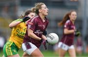 23 April 2017; Sinead Burke of Galway in action against Ciara Hegarty of Donegal during the Lidl Ladies Football National League Division 1 semi-final match between Donegal and Galway at Markievicz Park, in Sligo. Photo by Brendan Moran/Sportsfile
