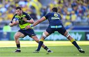 23 April 2017; Robbie Henshaw of Leinster in action against Damien Chouly of ASM Clermont Auvergne during the European Rugby Champions Cup Semi-Final match between ASM Clermont Auvergne and Leinster at Matmut Stadium de Gerland in Lyon, France. Photo by Stephen McCarthy/Sportsfile