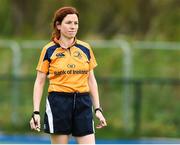 22 April 2017; Referee Susan Carty at the Paul Cusack Plate Final match between Arklow and Dublin University at Donnybrook Stadium in Donnybrook, Dublin. Photo by Matt Browne/Sportsfile