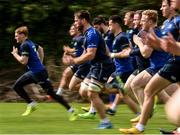 24 April 2017; Dominic Ryan of Leinster, centre, during squad training at Rosemount in Belfield, UCD, Dublin. Photo by Seb Daly/Sportsfile