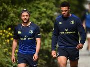 24 April 2017; Jamison Gibson-Park, left, and Adam Byrne of Leinster arrive prior to squad training at Rosemount in Belfield, UCD, Dublin. Photo by Seb Daly/Sportsfile