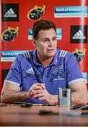 25 April 2017; Munster Director of Rugby Rassie Erasmus speaking during a press conference at the University of Limerick in Limerick. Photo by Seb Daly/Sportsfile