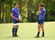25 April 2017; CJ Stander, left, and Abrie Griesel of Munster during squad training at the University of Limerick in Limerick. Photo by Seb Daly/Sportsfile
