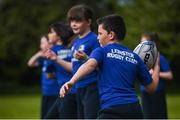 25 April 2017; The Bank of Ireland Leinster Rugby Camps were launched by Leinster Rugby stars Jonathon Sexton, Sean O’Brien and Jack McGrath at a pop up training session in St. Mary’s National School, Ranelagh. The camps will run in 27 different venues across the province throughout July and August. Visit www.leinsterrugby.ie/camps for more information. Pictured is Jake Walsh-Keane. St. Mary's National School, Milltown Park, Sandford Road, Ranelagh, Dublin. Photo by David Fitzgerald/Sportsfile